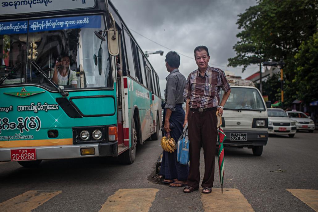 Road safety expert U Thit Lwin. (Lauren DeCicca / Frontier)