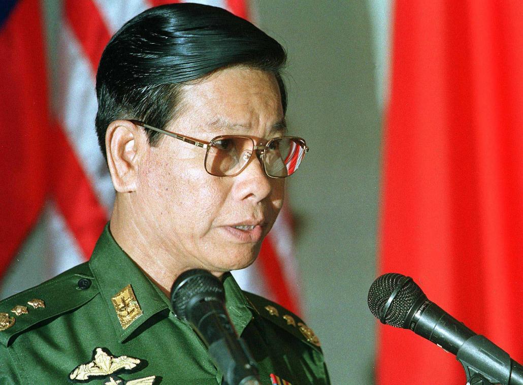 Former Prime Minister U Khin Nyunt ordered the Office of Strategic Studies, a Military Intelligence agency, to oversee the initial excavation of the Nyaung-gan cemetery. (AFP)