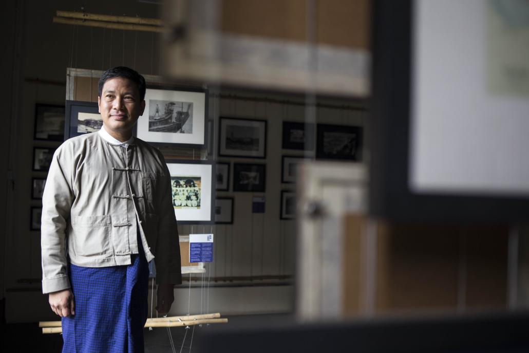 Thant Myint-U at the office of the Yangon Heritage Trust in downtown Yangon. (Ann Wang / Frontier)