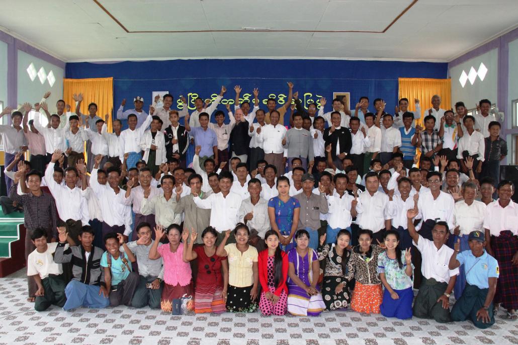 104 representatives from 52 villages express enthusiasm for their meeting with three Rakhine State Hluttaw MPs (Jennifer Macintyre | Tat Lan)
