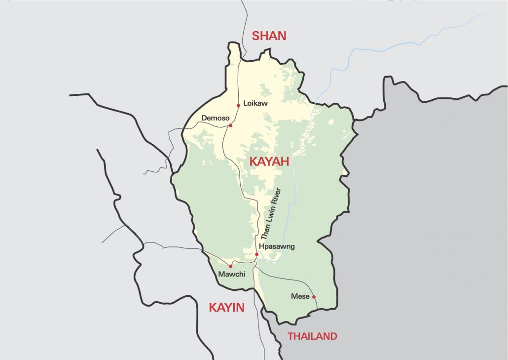 Map of Kayah State