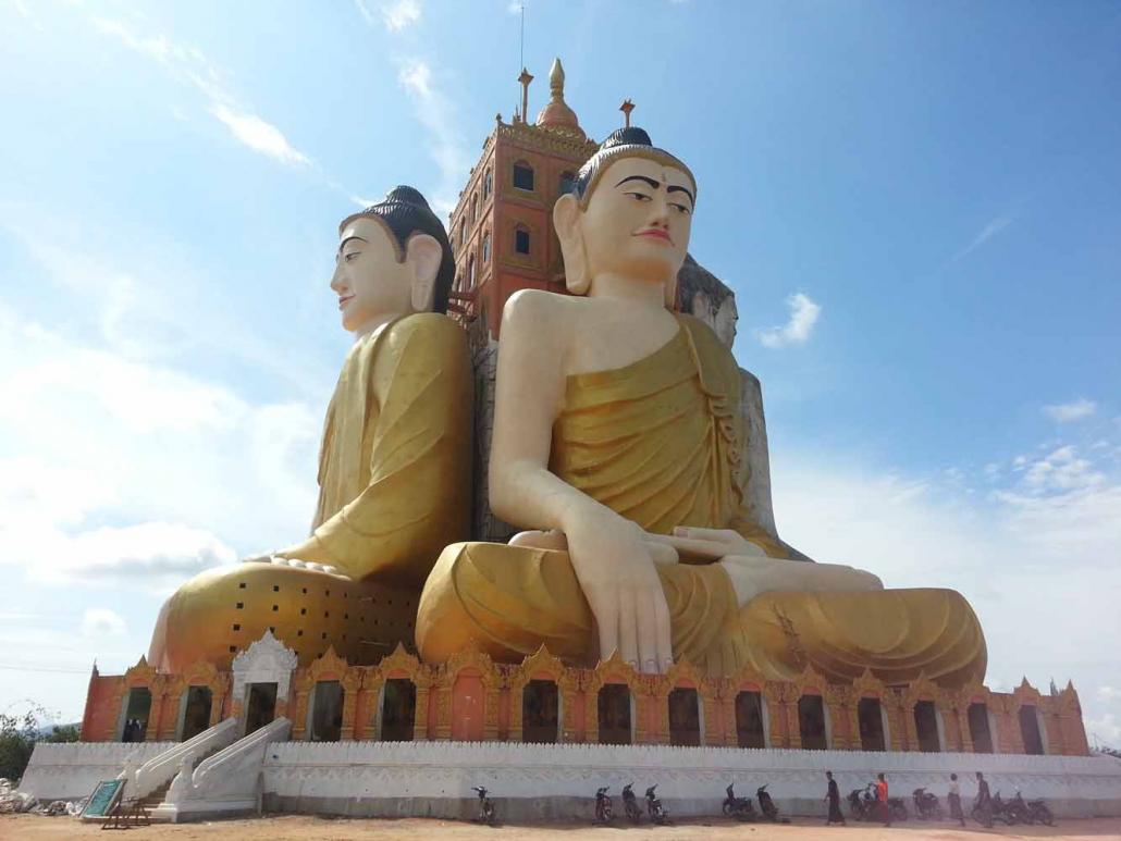 Giant sitting Buddhas at a monastery near Ye, in southern Mon State. (Marcus Allender / Frontier)