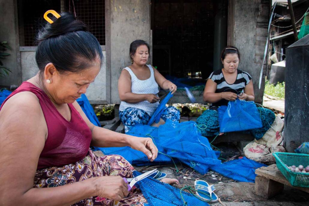 Many women living in South Dagon are widows because their husbands worked dangerous or difficult jobs. (Nyein Su Wai Kyaw Soe / Frontier)