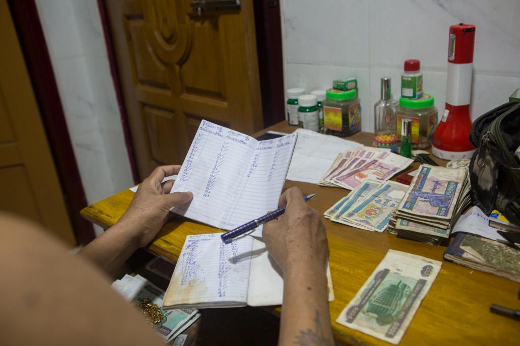 Informal moneylender U Tin Shwe from Insein Township says that because of COVID-19 he has stopped pushing struggling borrowers to repay. (Thuya Zaw | Frontier)