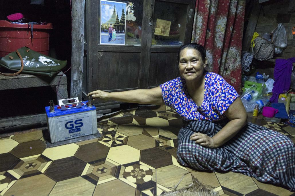 Daw Ohme Thein at her home in Yangon's Hlaing Township. (Teza Hlaing | Frontier)