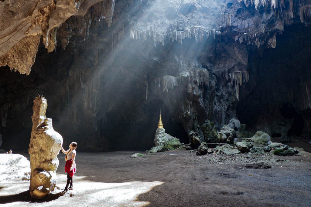 Exploring Padah-Lin Caves. (Dominic Horner | Frontier)