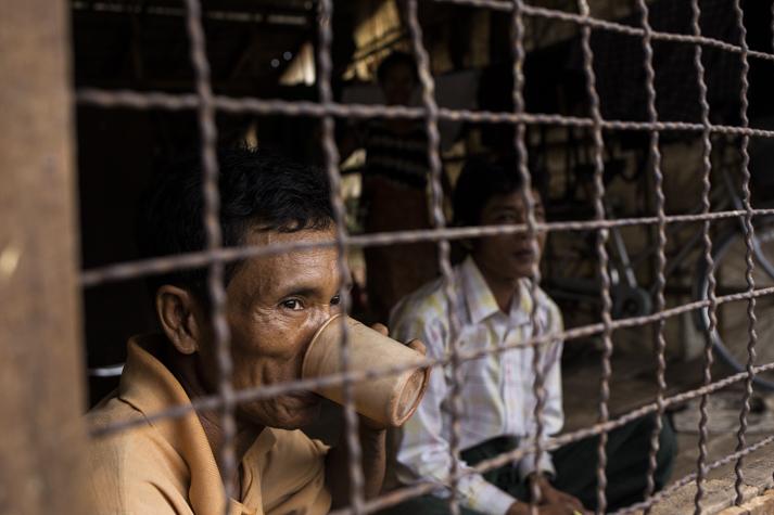 Squatters living within the East Dagon industrial zone. (Ann Wang / Frontier)