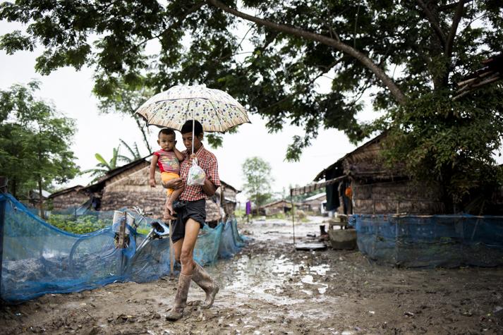 Squatters living within the East Dagon industrial zone. (Ann Wang / Frontier)