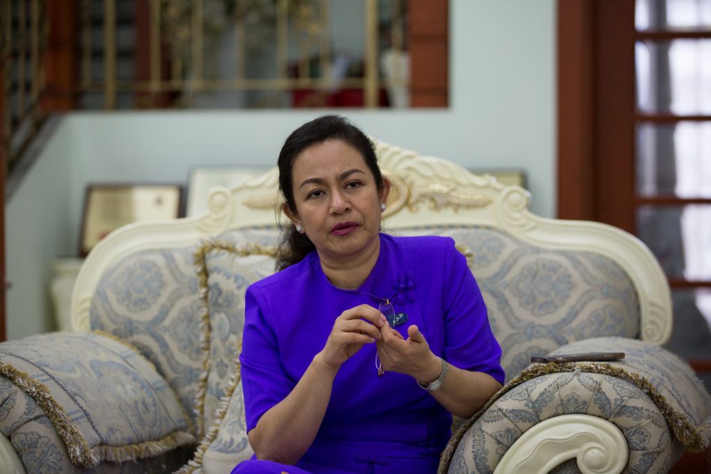 Thet Thet Khine, chairperson for the People's Pioneer Party, speaks with F on 26 August 2020