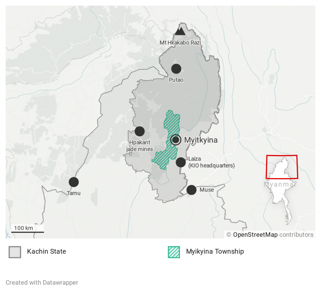 Myitkyina map