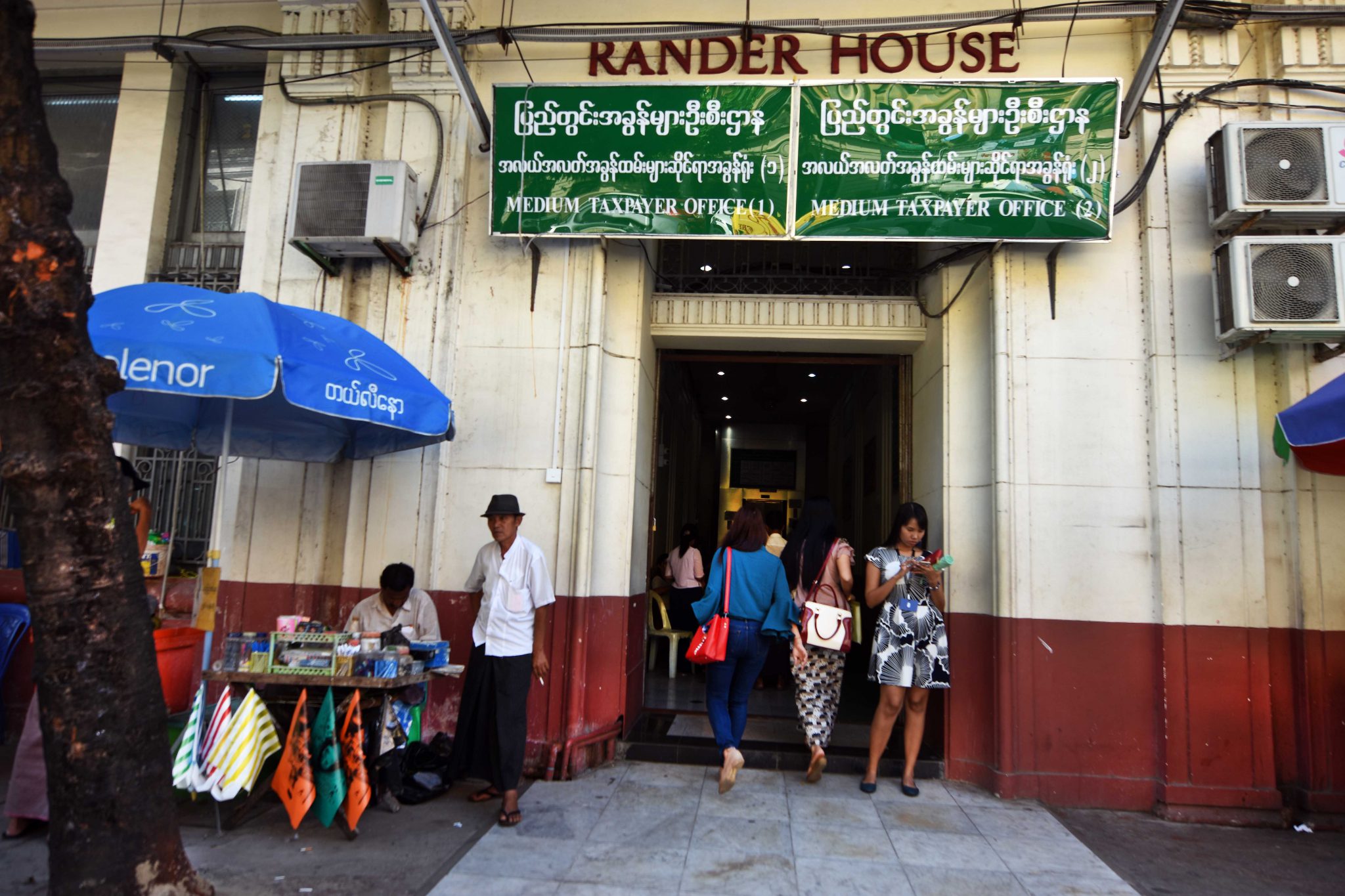 Rander House, home of the Internal Revenue Department in downtown Yangon. (Frontier)