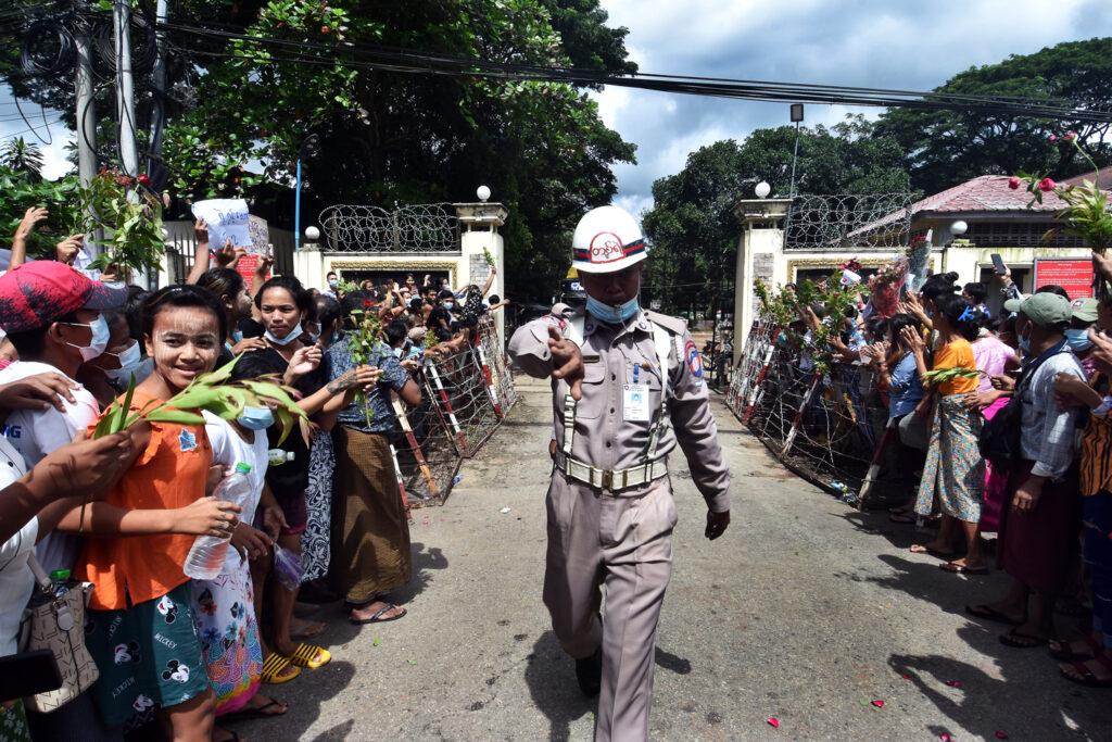 Insein jail prisoner release