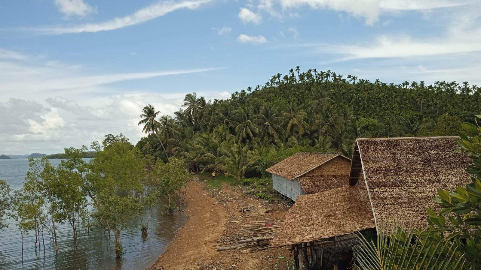 A view of Kyein Mae Taung village, on the coast of Tanintharyi Region’s Bokpyin Township, in June. (Supplied)