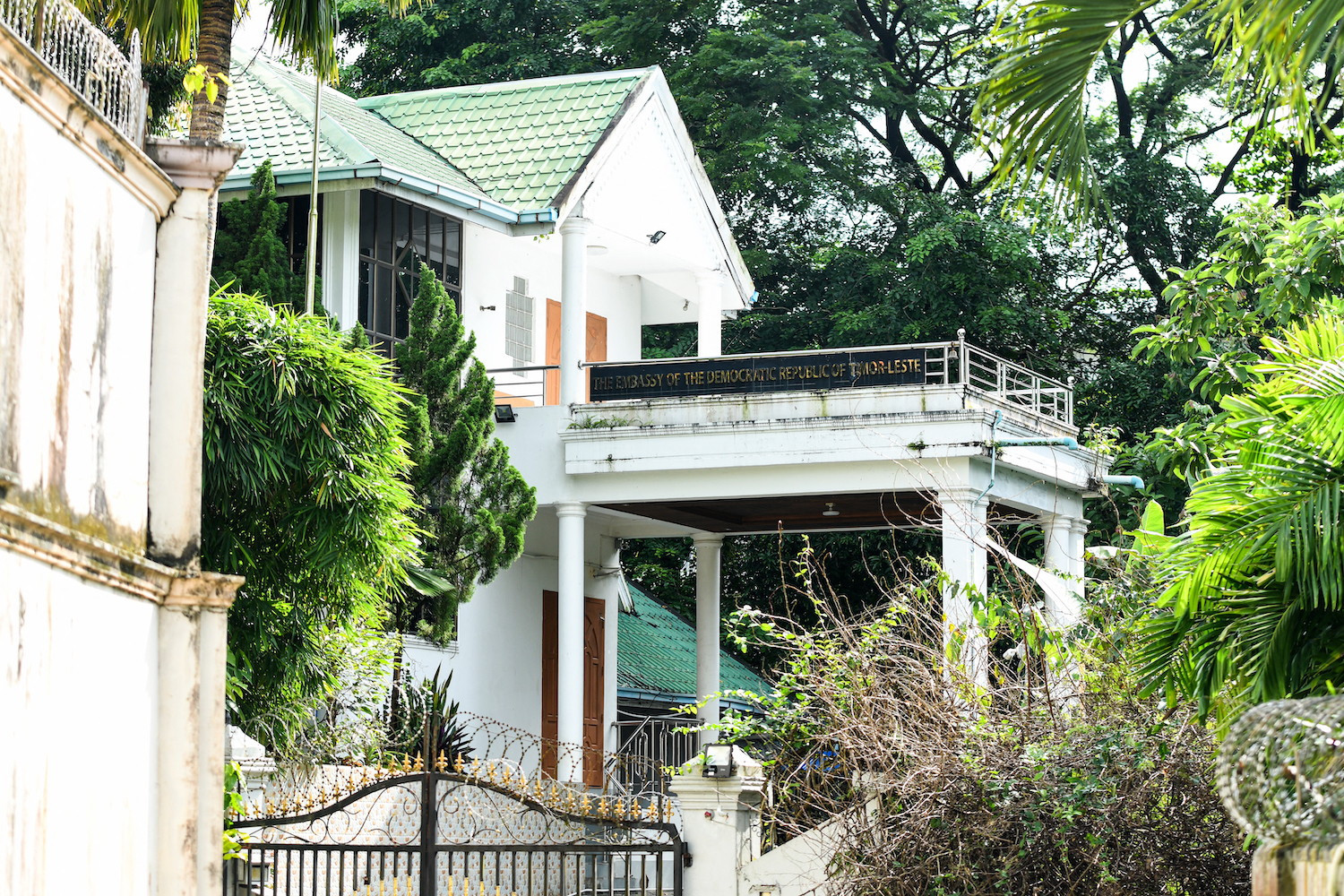 The embassy of East Timor in Yangon, seen on August 27. (AFP)