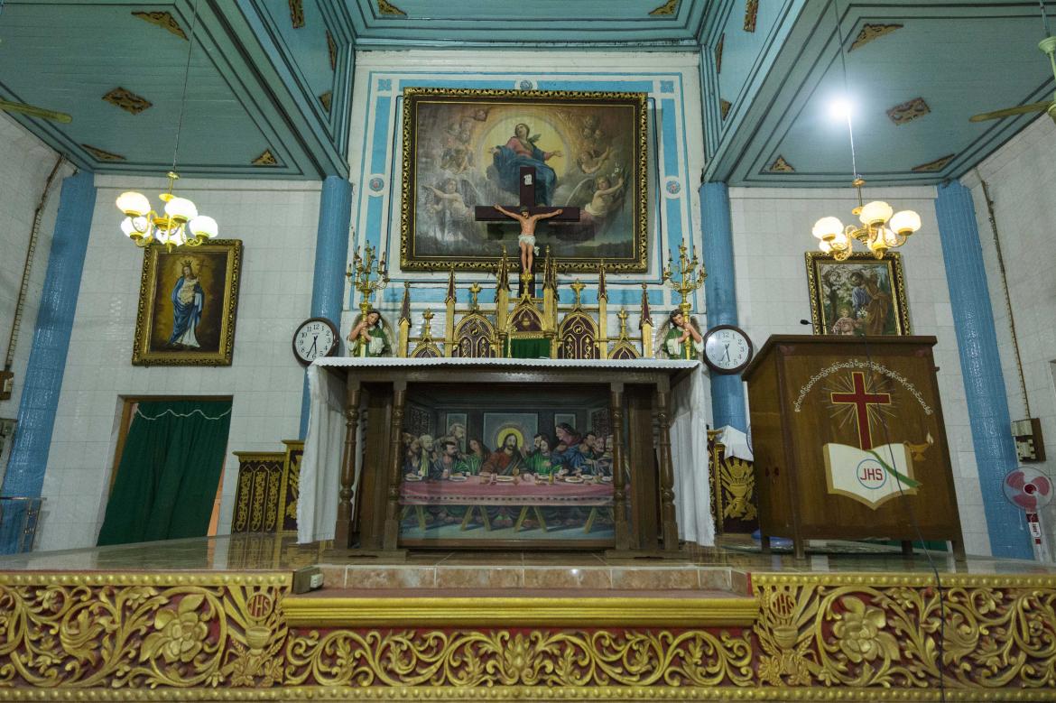 The Assumption Catholic Church at Chan Thar village, in Sagaing Region's Ye-U Township, in 2017. (Frontier)