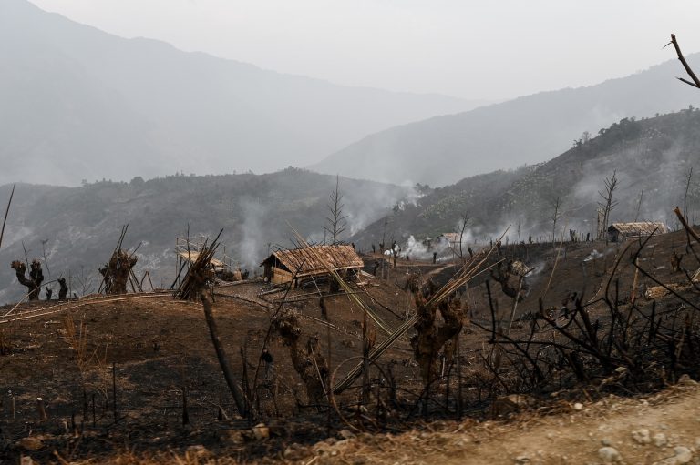 A farm near Yan Gone village, in Lahe Township, Sagaing Region, is seen ready for planting on February 7. In majority ethnic areas across the country, week land laws threaten such customary use. (AFP)