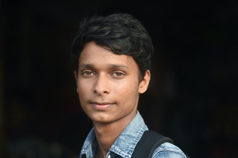 Rohingya refugee Sawyed Ullah, 18 – seen here posing for a photo near his home in the Jamtoli refugee camp, near Ukhia, Bangladesh, on August 23 – fled military-backed violence in Myanmar in 2017. Five million young voters will cast their first ever ballots on Sunday, though Ullah, trapped in exile, will not be among them. (AFP)