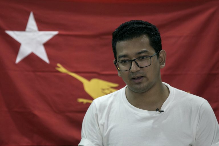 Sithu Maung, one of two Muslim NLD candidates, is seen here on November 9, the day after he won his Yangon constituency to become the party's first Muslim MP. (AFP)