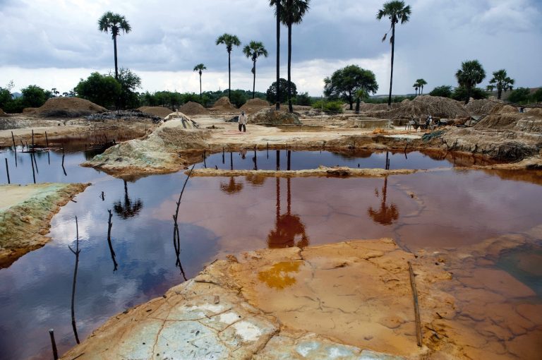 A mining waste dump area in Monywa, pictured in 2013. (AFP)