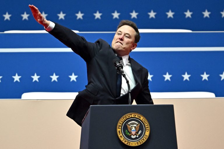 The billionaire tycoon Elon Musk at President Donald Trump's inauguration in Washington, DC on January 20. (AFP)