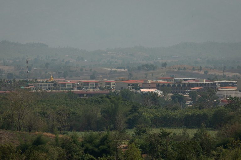 A view of the controversial Huanya project in Kayin State, 30 April, 2023. (Kon Blai | Frontier)