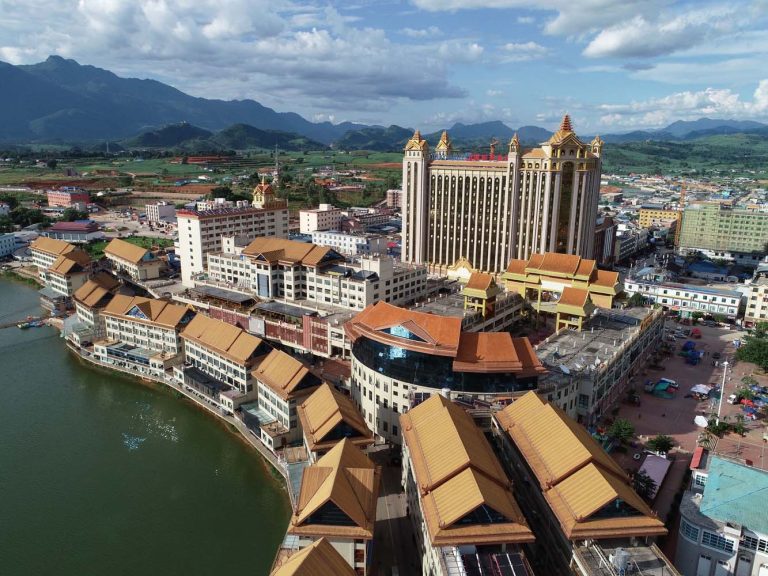 A view of Laukkai town in 2020, when it was a booming casino town. (Fully Light Golden Triangle Media)