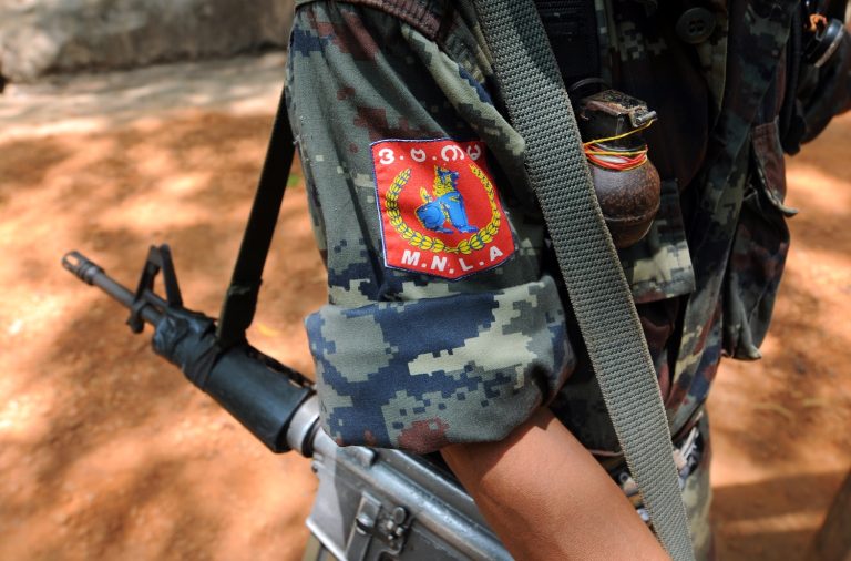 A soldier of the Mon National Liberation Army, armed wing of the New Mon State Party. (Steve Tickner | Frontier)