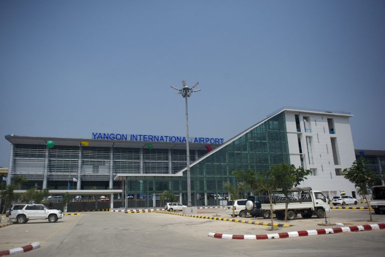 Yangon International Airport's Terminal 1 on March 12, 2016. (AFP)