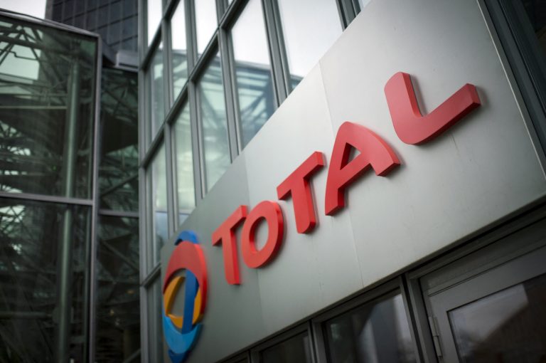 The logo of French energy company Total at its Paris headquarters. (AFP)