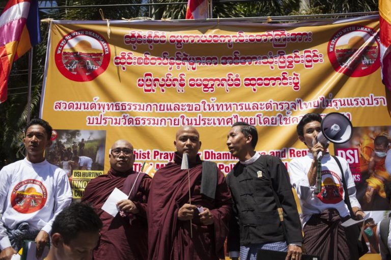 myanmar-monks-protest-raid-on-scandal-hit-thai-temple-1582219833