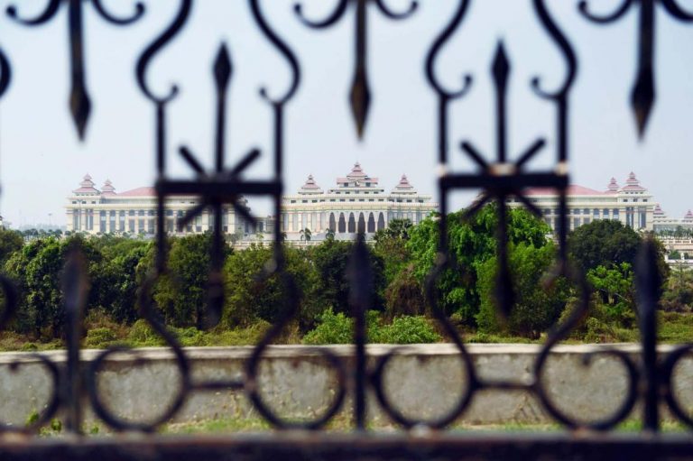 Debate on proposed constitutional amendments kicked off in the Pyidaungsu Hluttaw in Nay Pyi Taw on February 25. (AFP)