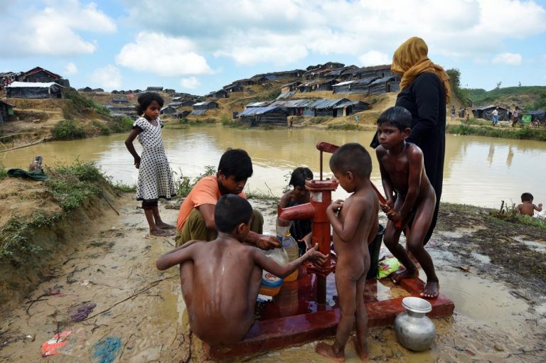 A Rohingya refugee settlement in Bangladesh. (Steve Tickner | Frontier)