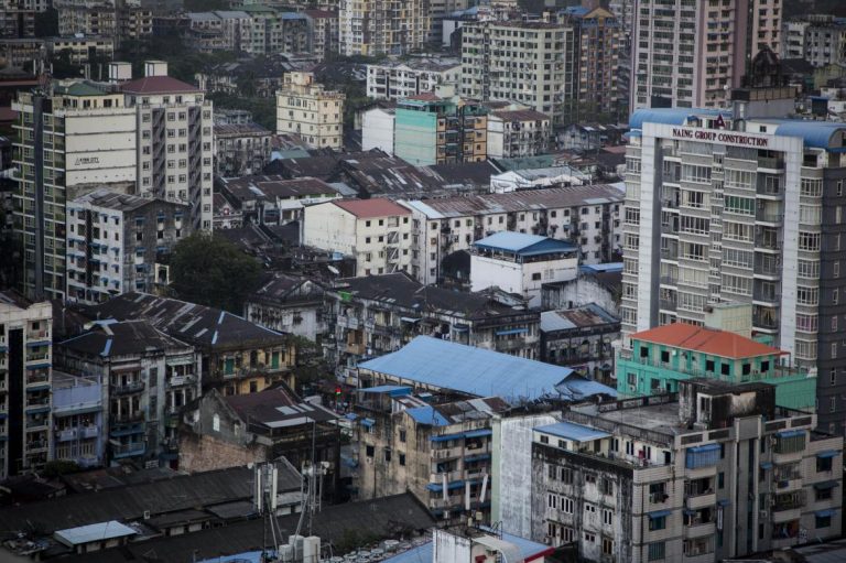 An aerial shot of Yangon. (Frontier)